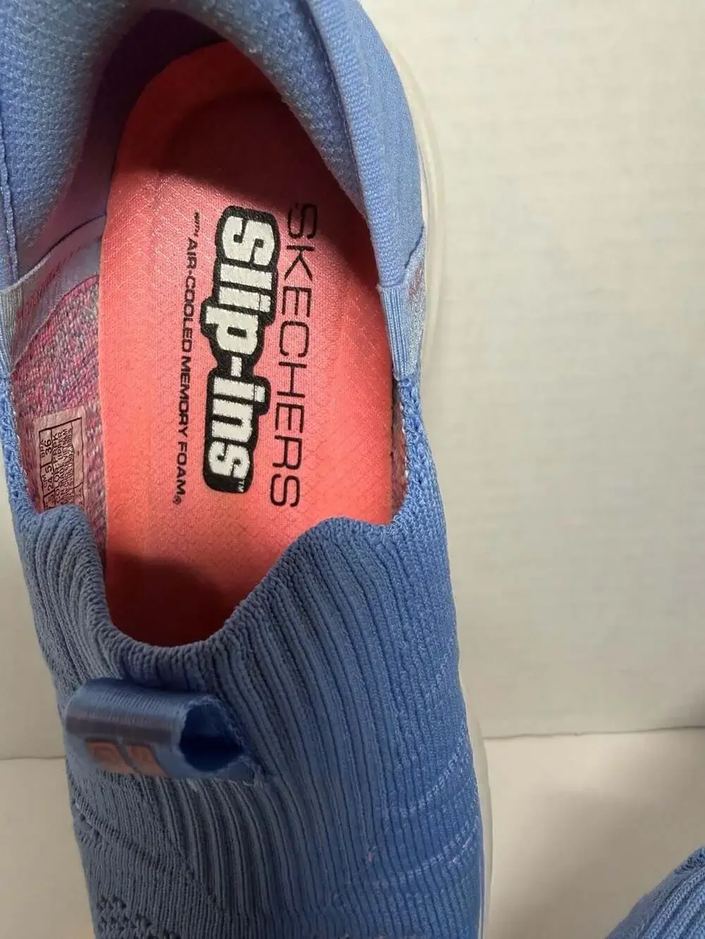 Skechers Women's Go Walk 7 City Lights Hands Free Slip-Ins Sneakers Blue PRPK
